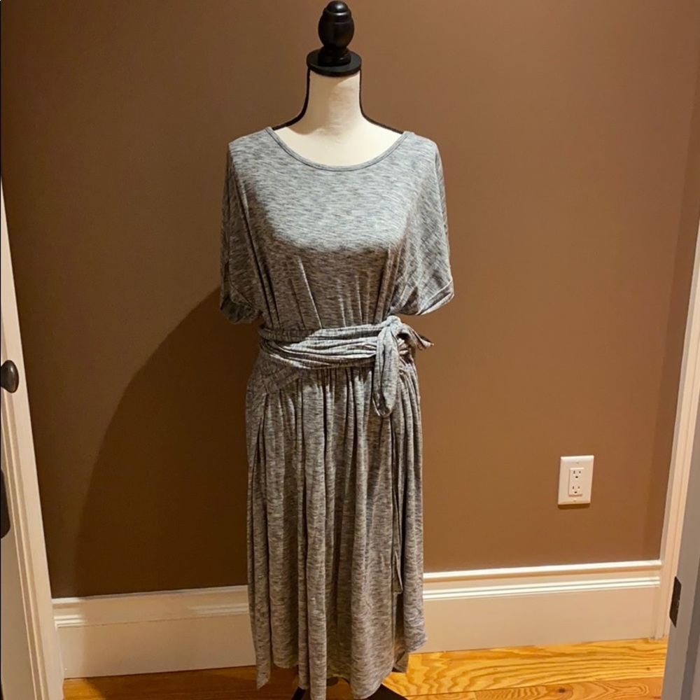 Gap Gray Wrap Dress